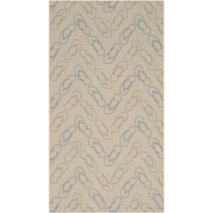 Safavieh Courtyard Polypropylene & Polyester Indoor/Outdoor Rug Beige 3' x 5'