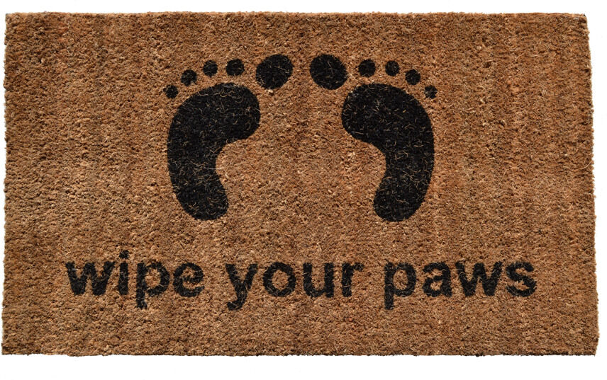 Imports Decor Wipe Your Paws Doormat NoColor 18" x 30"