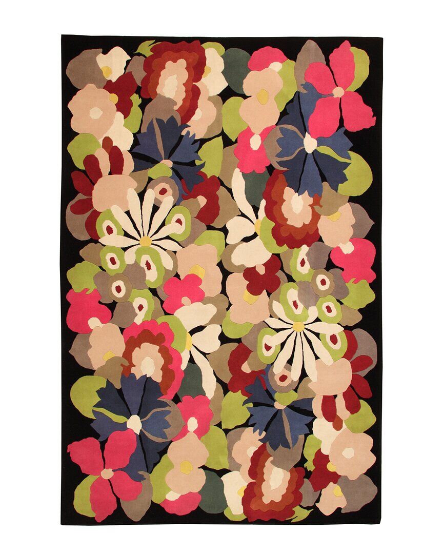 Via Como Art Nouveau Wool Area Rug Multicolor 6' x 9'