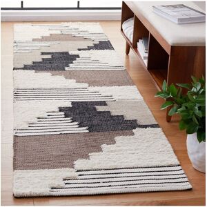 Safavieh Kenya Handwoven Wool-Blend Rug Black Runner: 2' x 12'