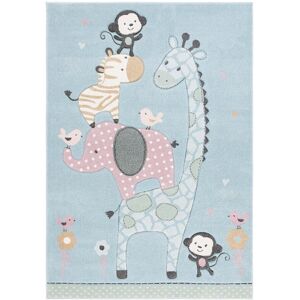 Safavieh Carousel Kids Power Loomed Rug NoColor Runner: 2' x 8'