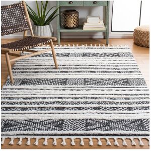 Safavieh Moroccan Tassel Shag Polypropylene Pile Rug Black 9' x 12'