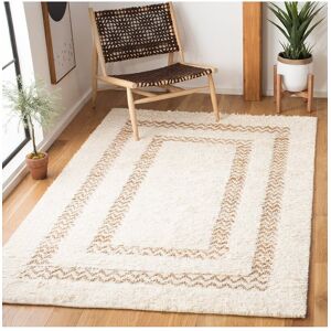 Safavieh Natura Wool, Jute & Cotton Rug White 5' x 8'