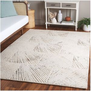 Safavieh Abstract Mocha Mist Hand-Tufted Wool Rug Brown Runner: 2' x 8'