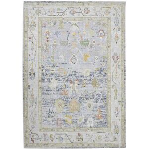 AR Rugs Amer Rugs Century Bay Bordered Runner Rug Blue Runner: 2' x 8'