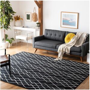 Safavieh Metro Indian Wool & Cotton Rug Black 5' x 8'
