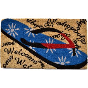 Imports Decor Welcome Goodbye Flip Flop Doormat NoColor 18" x 30"