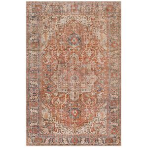 Livabliss Surya Lavable Traditional Machine-Washable Rug Orange Runner: 3' x 8'