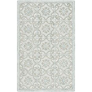 Lauren Ralph Lauren Hand Tufted Wool & Cotton Rug Teal 6' x 9'