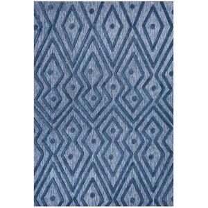JONATHAN Y Ibiza Moroccan Indoor/Outdoor Rug Navy Round: 5'
