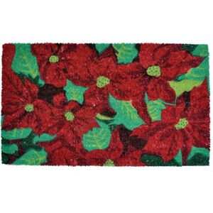 Imports Decor Poinsettia Doormat NoColor 18" x 30"