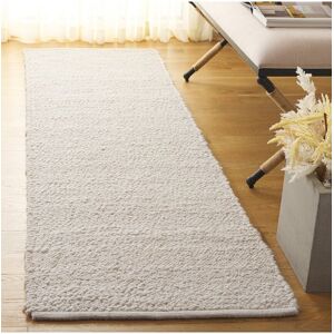Safavieh Natura Wool Rug White Runner: 2' x 8'