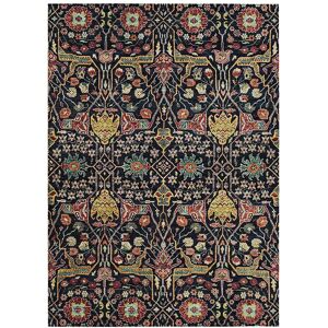 Addison Rugs Indoor/Outdoor Polyester Rug Black Round: 8'
