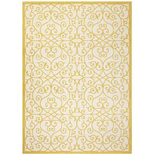 JONATHAN Y Designs Madrid Vintage Indoor/Outdoor Rug Cream 4' x 6'