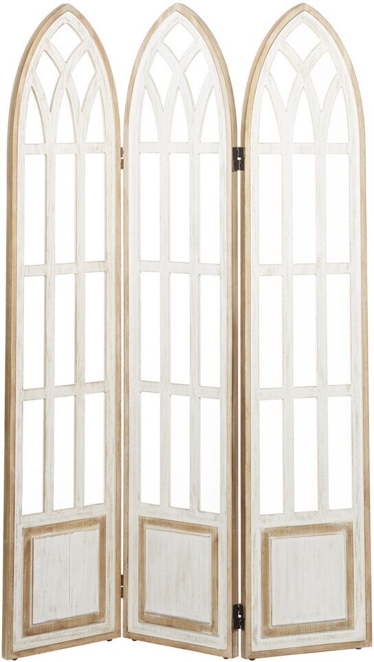 Peyton Lane Wood Farmhouse Room Divider Screen White NoSize