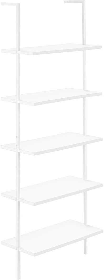 Monarch Specialties 5 Tier Etagere Ladder Bookshelf White NoSize