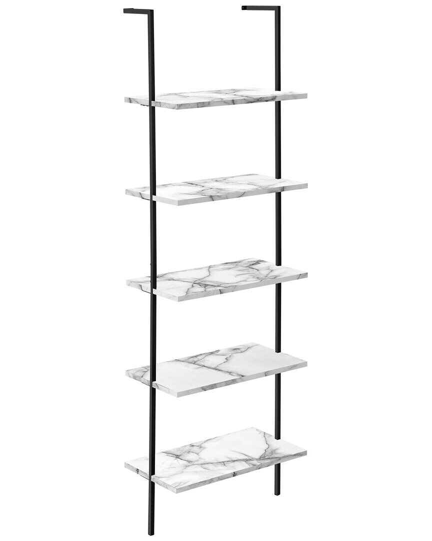 Monarch Specialties 5 Tier Etagere Ladder Bookshelf White NoSize