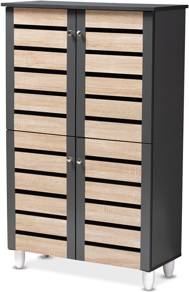 Design Studios Gisela 4-Door Shoe Storage Cabinet NoColor NoSize