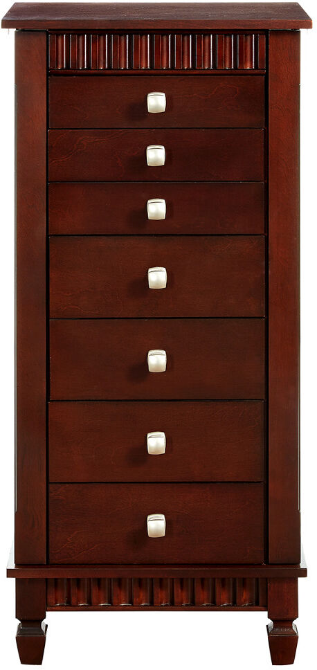 Powell 42in Czarina Merlot Jewelry Armoire NoColor NoSize