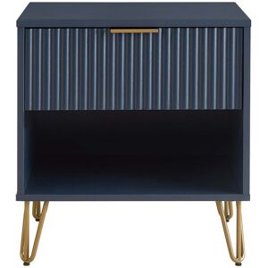 Manhattan Comfort Dumbo 1.0 Modern Nightstand Blue NoSize