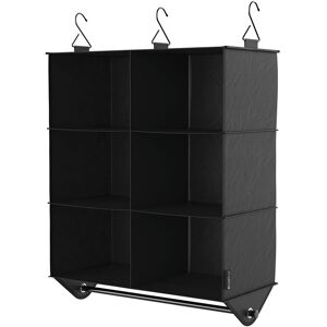 ClosetMaid Capsule 6-Cube Hanging Fabric Closet Organizer Black NoSize