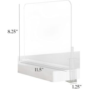 J&V Textiles Acrylic Closet Shelf Divider Clear NoSize