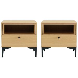 Manhattan Comfort Modern Amara Nightstand Brown NoSize