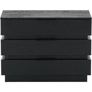 Safavieh Couture Titus 3 Drawer Stacked Chest Black NoSize