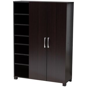 Design Studios Marine Wenge Finished 2-Door Wood Entryway Shoe Storage Cabinet NoColor NoSize