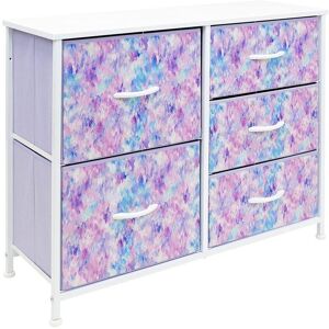 Sorbus Dresser With 5 Drawers Purple NoSize