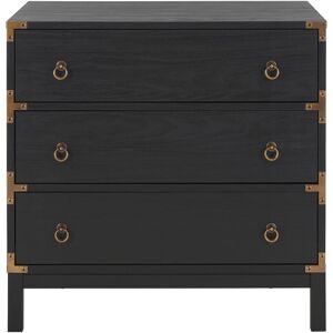 Safavieh Galio 3-Drawer Chest Black NoSize