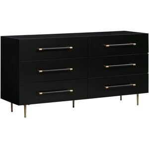 TOV Furniture Trident Black 6 Drawer Dresser Black NoSize