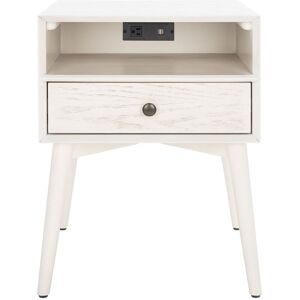 Safavieh Scully Nightstand with USB White NoSize