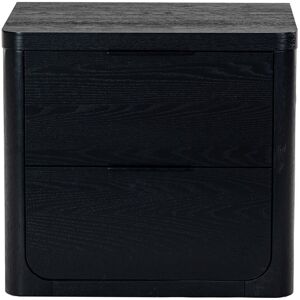 Safavieh Couture Raylie 2 Drawer Wood Nightstand Black NoSize