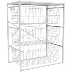 ClosetMaid 3-Drawer Wire Organizer White NoSize