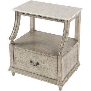 Butler Specialty Company Mabel Marble Nightstand Grey NoSize