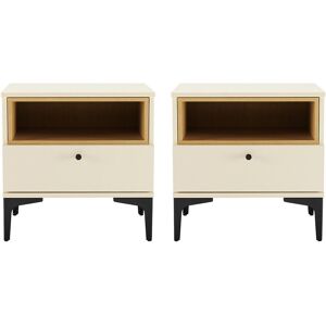 Manhattan Comfort Modern Amara Nightstand White NoSize