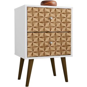 Manhattan Comfort Liberty Mid-Century Modern Nightstand NoColor NoSize