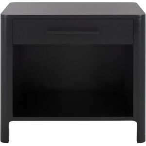 Safavieh Couture Abbiava 1 Drawer Wood Nightstand Black NoSize