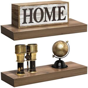 Sorbus 2 Tier Wall Mount Floating Shelves NoColor NoSize