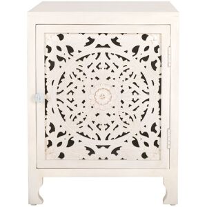Safavieh Reimu 2-Shelf 1-Door Nightstand White NoSize