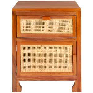 Safavieh Dave 1-Drawer, 1-Door Nightstand Natural NoSize