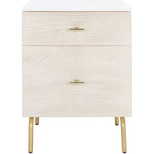 Safavieh Genevieve 2-Drawer Nightstand White NoSize