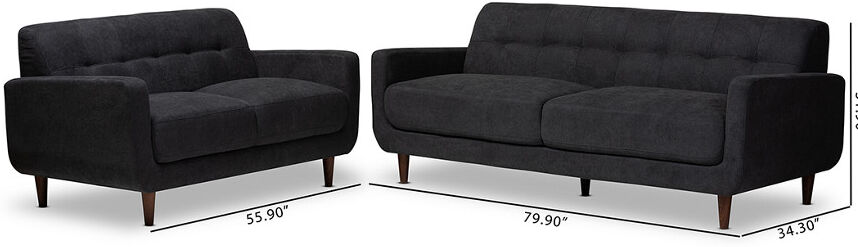 Design Studios Allister 2pc Living Room Set NoColor NoSize