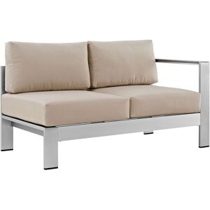 Modway Outdoor Shore Right-Arm Corner Sectional Outdoor Patio Aluminum Loveseat NoColor NoSize