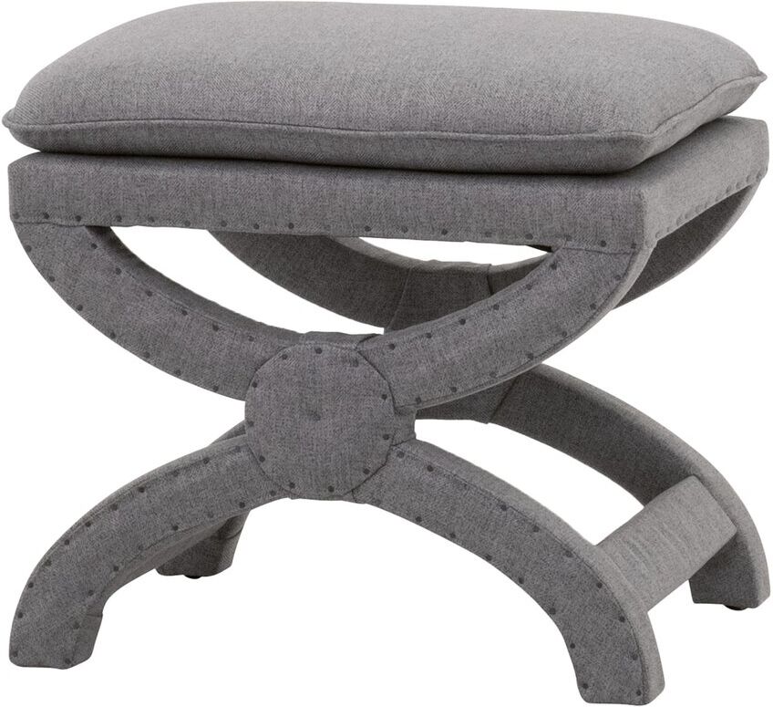 Essentials For Living Gaston Ottoman Grey NoSize