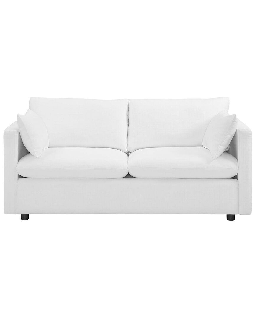 Modway Activate Upholstered Fabric Sofa White NoSize