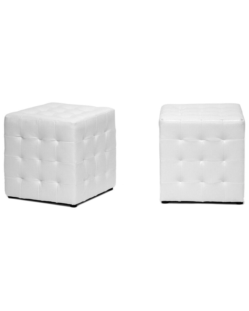 Design Studios Set of 2 Siskal Cube Ottomans NoColor NoSize