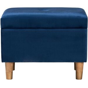 Baxton Studio Elias Modern Velvet Storage Ottoman NoColor NoSize