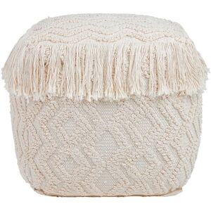 TOV Furniture Inca Pouf Beige NoSize